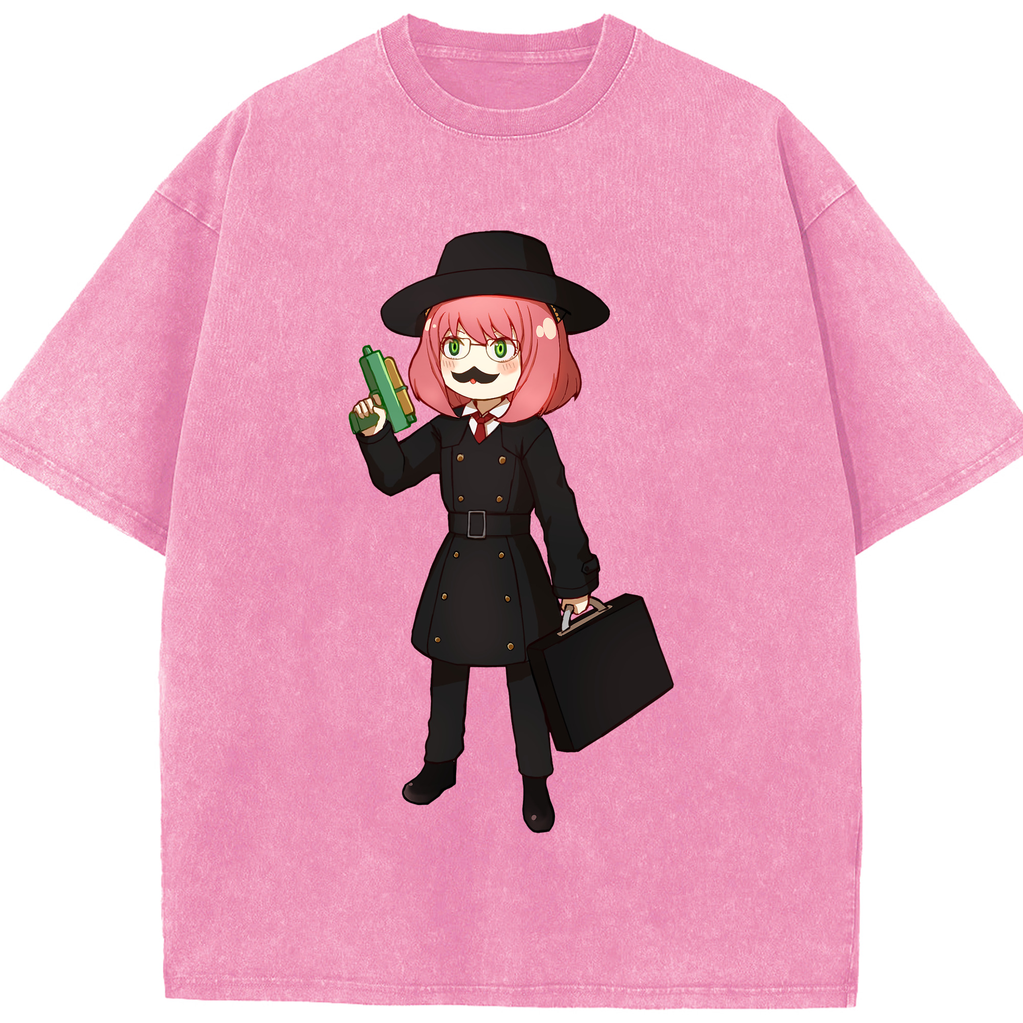 （画像用） SPY×FAMILY间谍家家酒 綿100% ヴィンテージ風 半袖Tシャツ（フロントプリント）